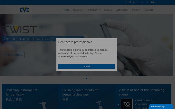 Screenshot of eve-rotary.com