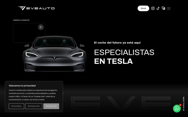 Screenshot of eveauto.es