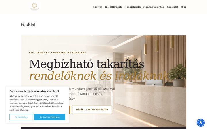 Zrzut ekranu eveclean.hu