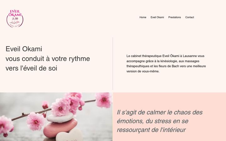 Екранна снимка на eveil-okami.ch