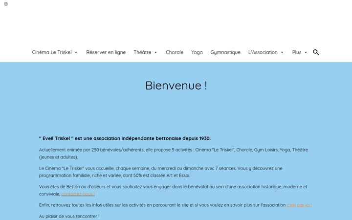Screenshot di eveil-triskel.fr