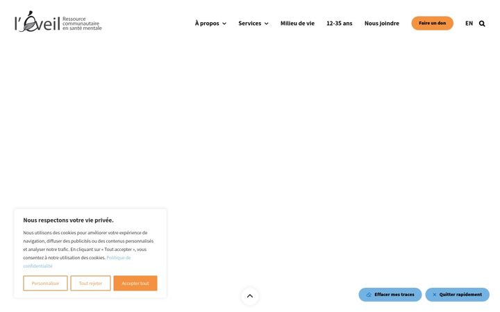 Screenshot of eveilcoaticook.ca