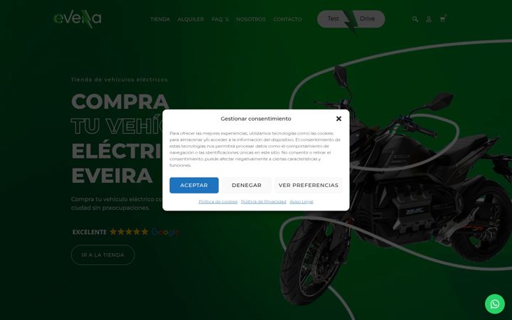 Screenshot of eveira.es