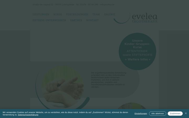 Screenshot of evelea.de