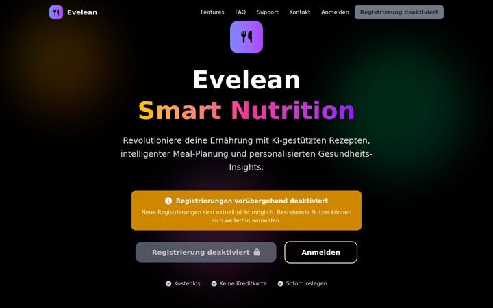 Screenshot of evelean.de