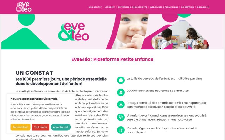 Screenshot di eveleo.fr