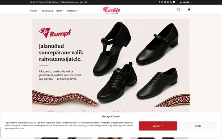 Screenshot of evelily.com