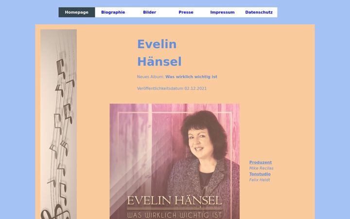 Screenshot of evelin-haensel.de