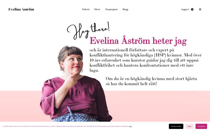 Screenshot of evelinaastrom.com