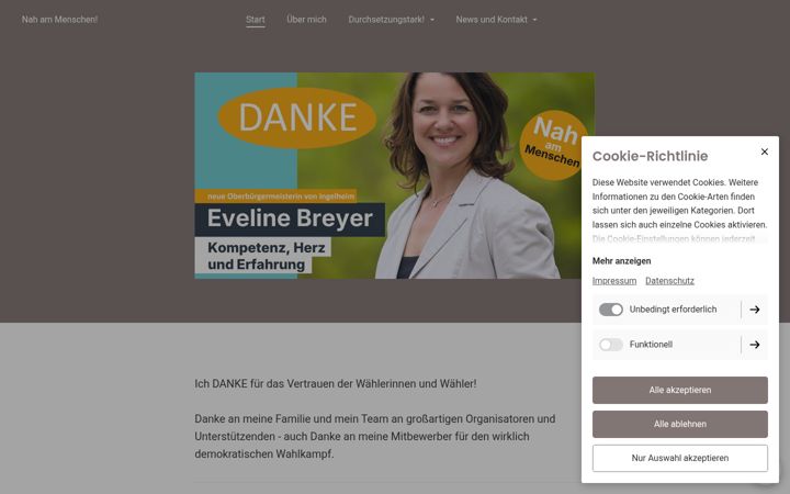 Screenshot of evelinebreyer.de