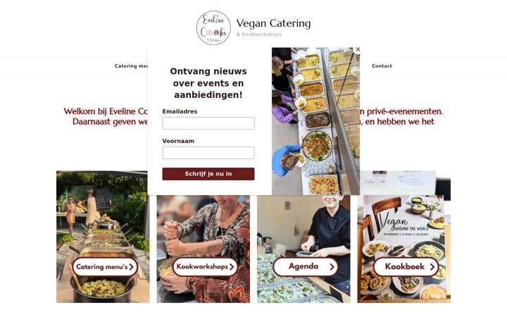 Screenshot stránky evelinecooks.nl