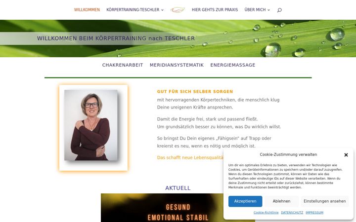 Screenshot of evelinehartl.at