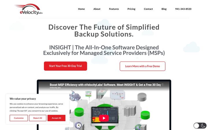 Screenshot of evelocitylabs.com