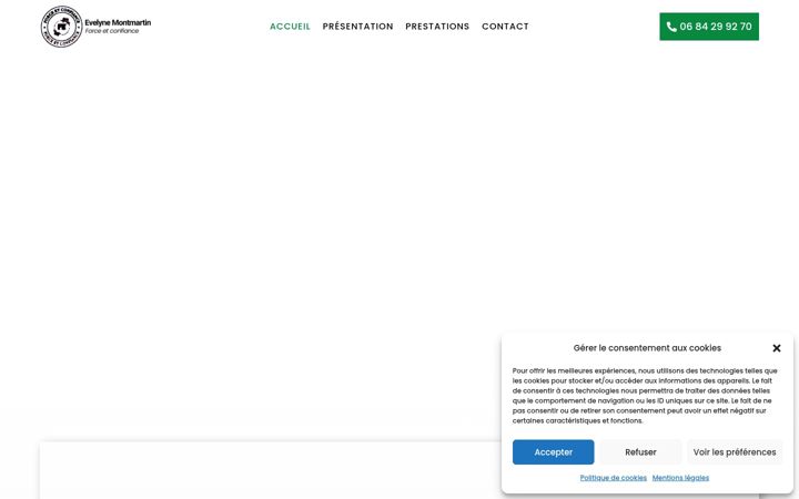 Screenshot di evelyne-montmartin.fr