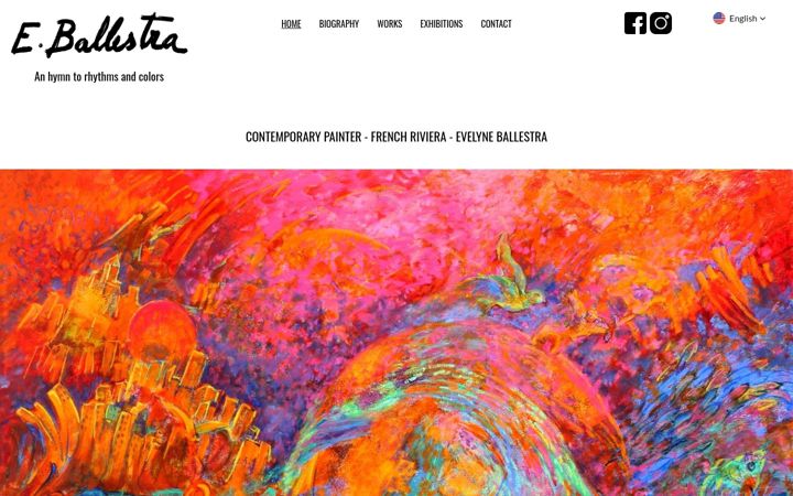 Screenshot of evelyneballestra.com