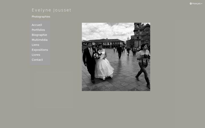Screenshot of evelynejousset.com