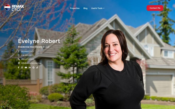 Screenshot of evelynerobert.ca