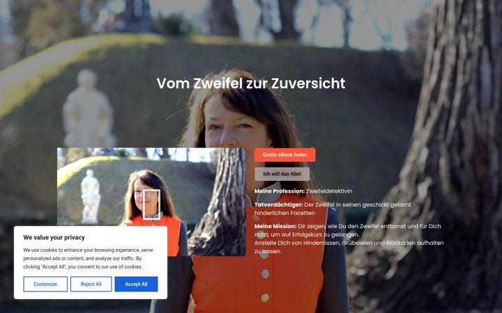 Screenshot von evelyneschneider.de
