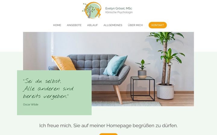 Screenshot of evelyngroesel.at