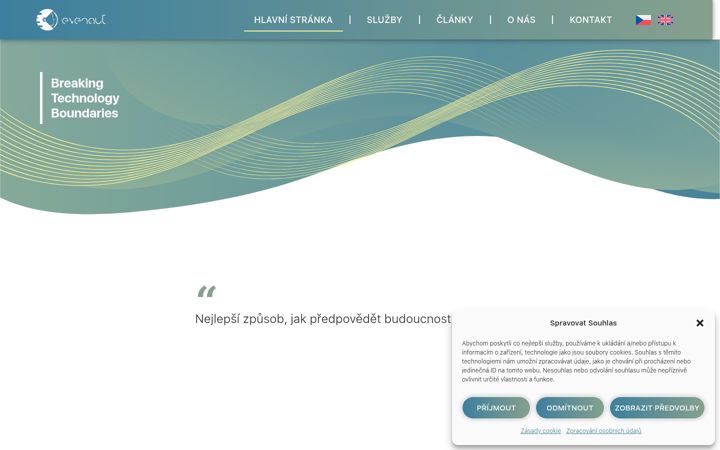 Screenshot of evenaut.cz