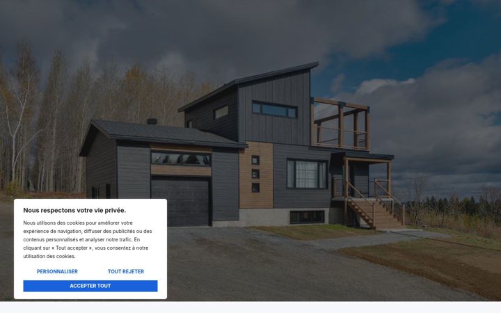 Screenshot of evencoconstruction.ca