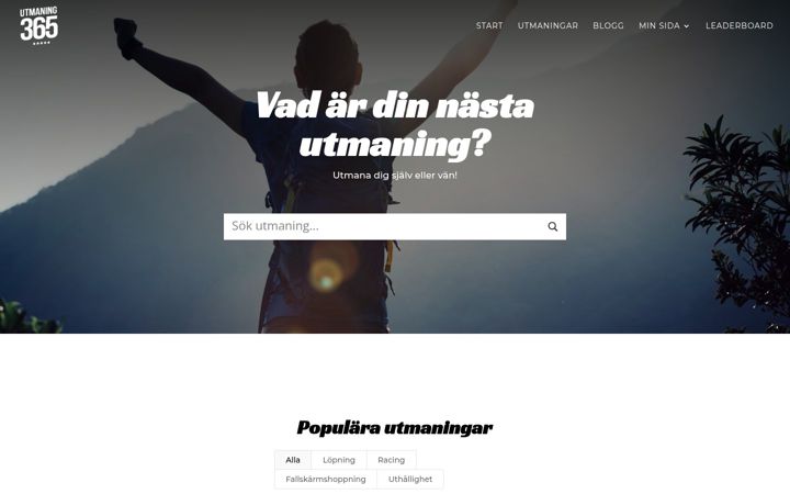 Ekraanipilt saidist evenemang365.se