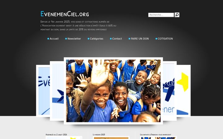 Screenshot of evenemenciel.org