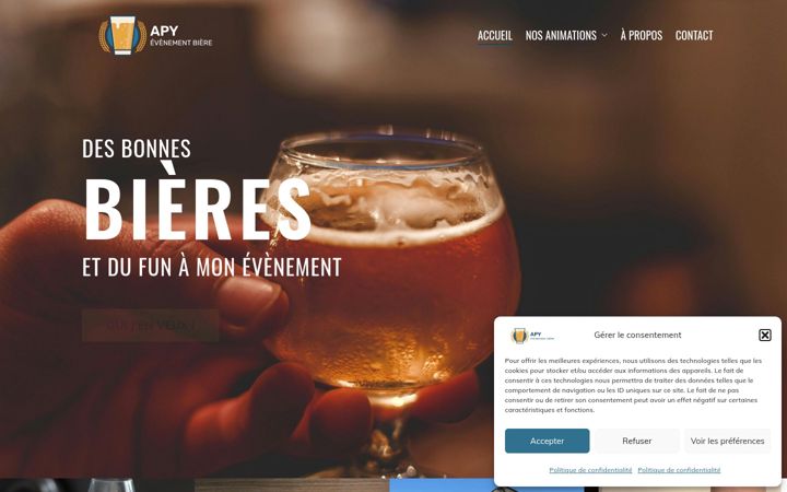 Screenshot di evenement-biere.fr