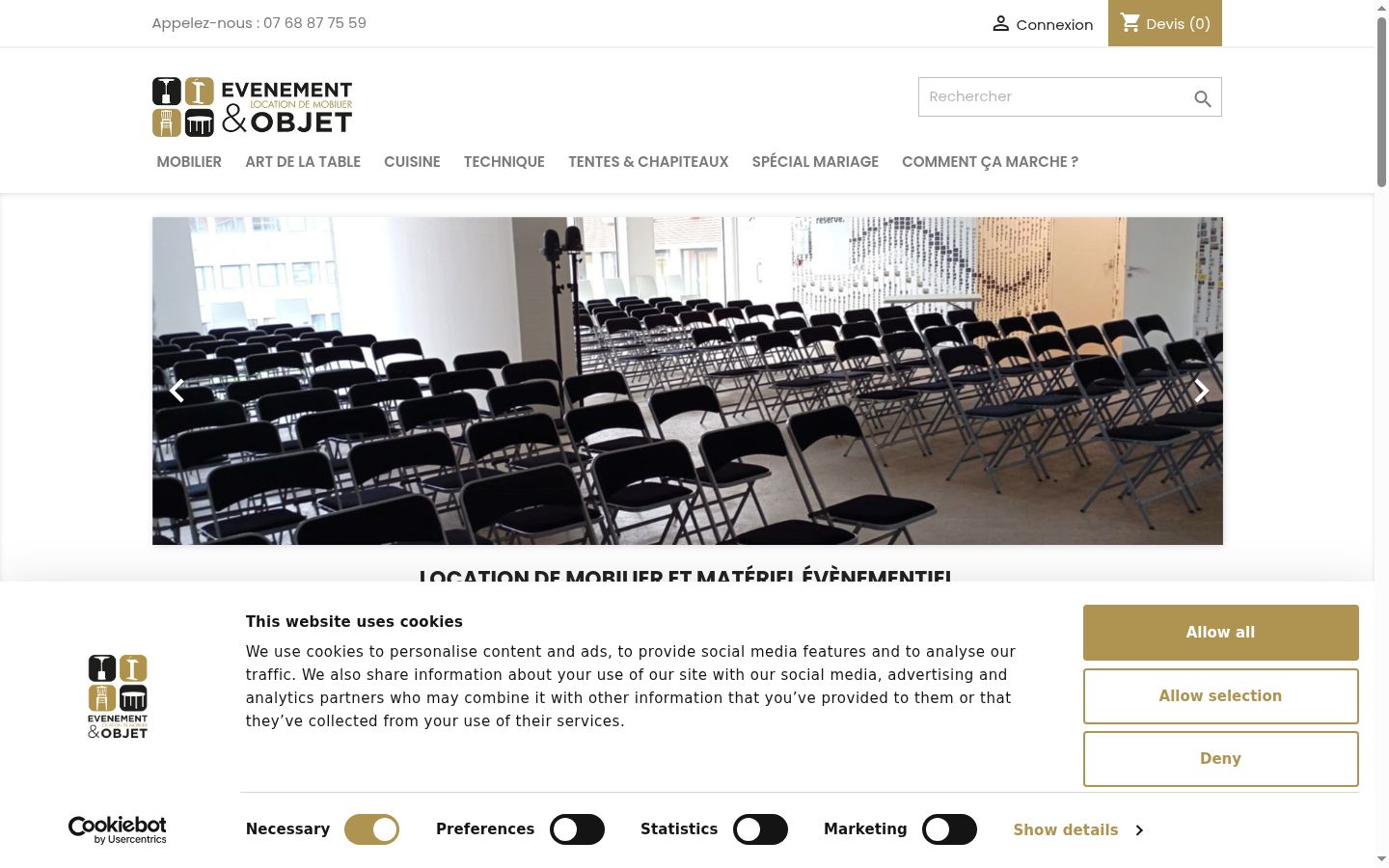 Zrzut ekranu banera zgody wyświetlanego przed jakąkolwiek interakcją