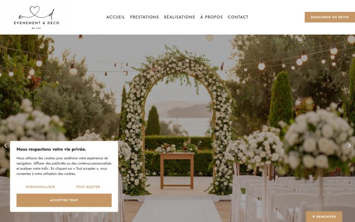 Screenshot di evenementdeco-byvivi.fr