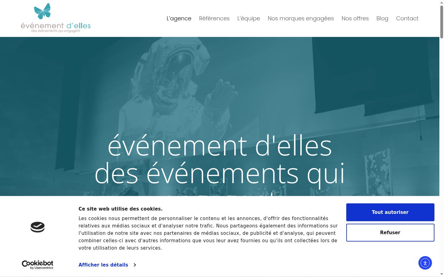 Screenshot van de toestemmingsbanner zoals getoond vóór enige interactie