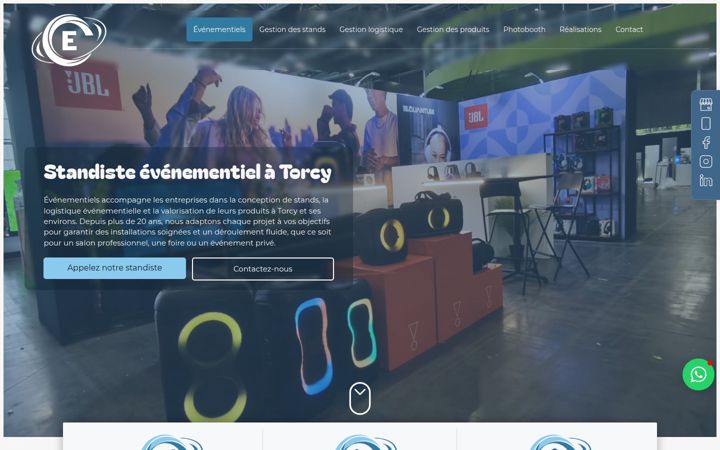 Screenshot of evenementiels-standiste.fr