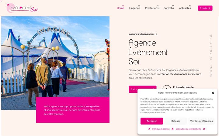 Screenshot di evenementsoi.fr
