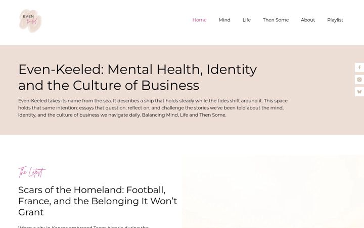 Screenshot di evenkeeled.co