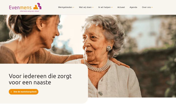 Zrzut ekranu evenmens.nl