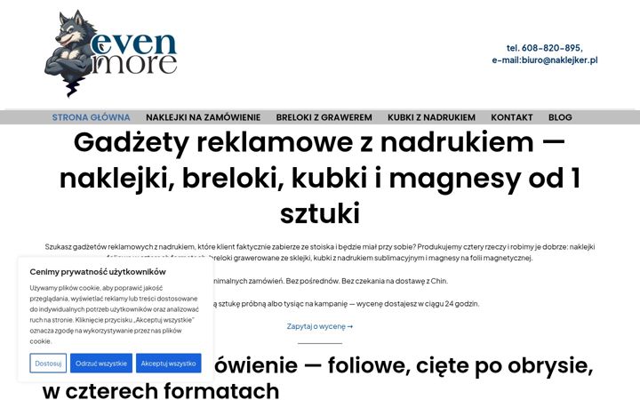 Screenshot di evenmore.pl