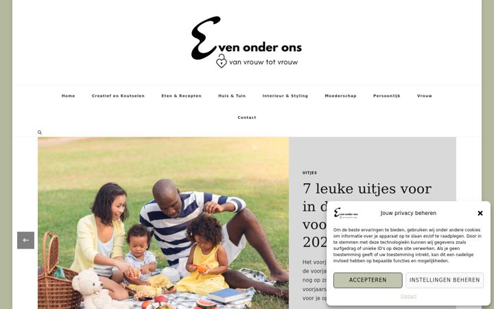 Zrzut ekranu evenonderons.nl