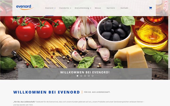 Screenshot of evenord.de