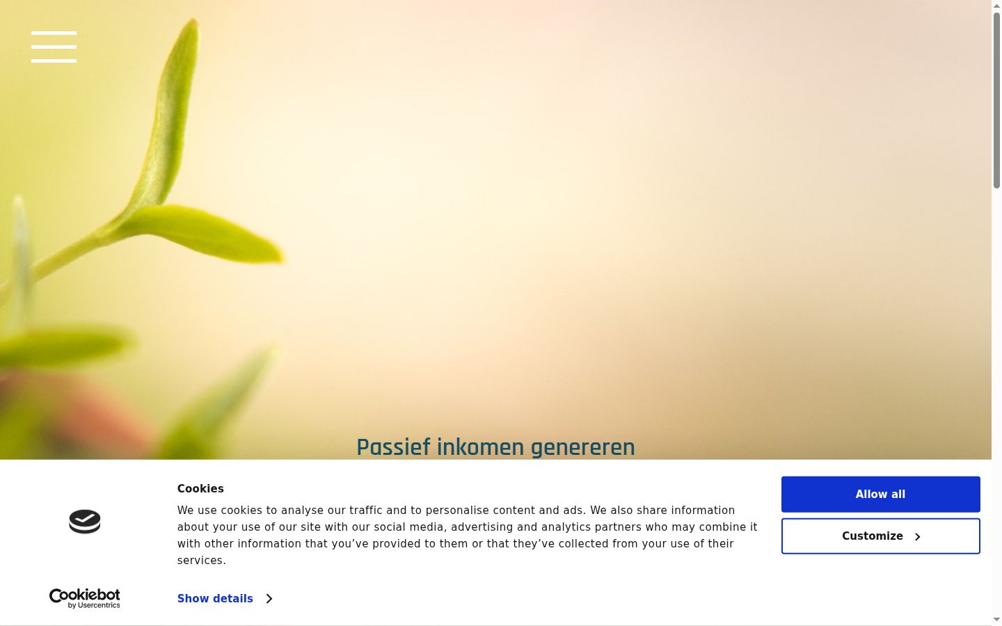 Screenshot tal-banner tal-kunsens muri qabel kwalunkwe interazzjoni