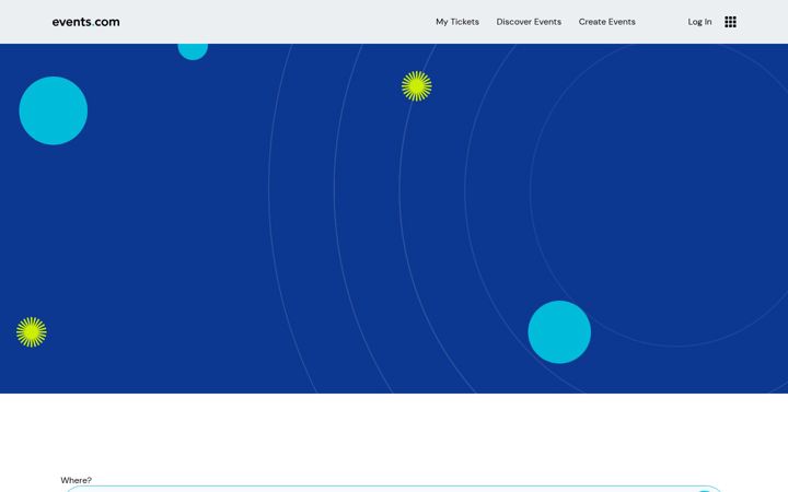 Screenshot of evensi.com