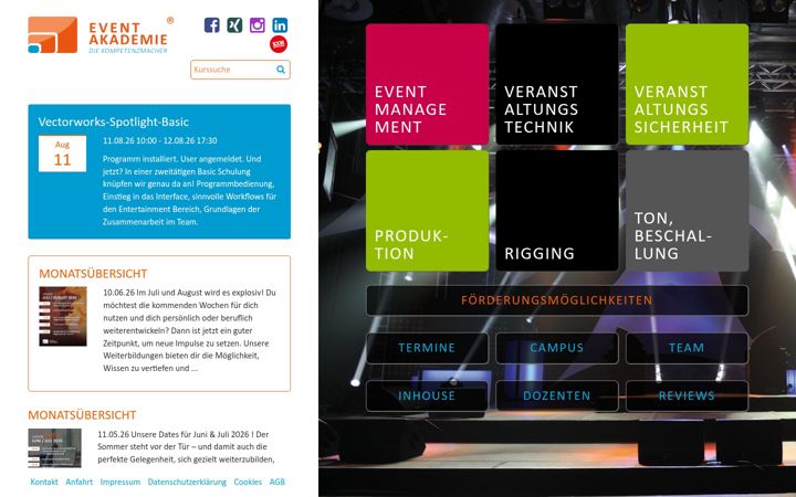 Screenshot of event-akademie.de