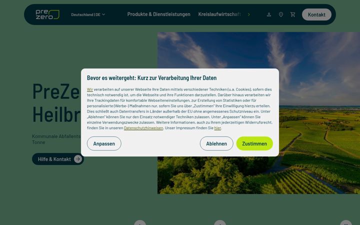 Screenshot of event-blickrichtung.de
