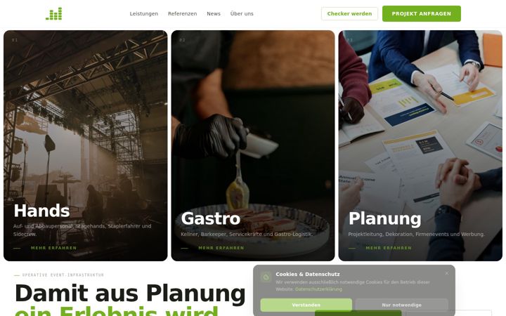 Screenshot of event-checkers.com