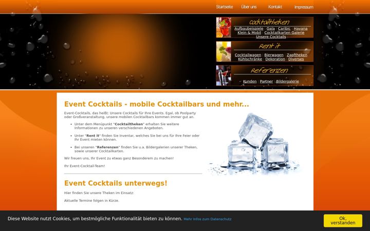 Screenshot of event-cocktails-live.de