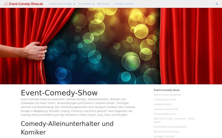 Screenshot of event-comedy-show.de