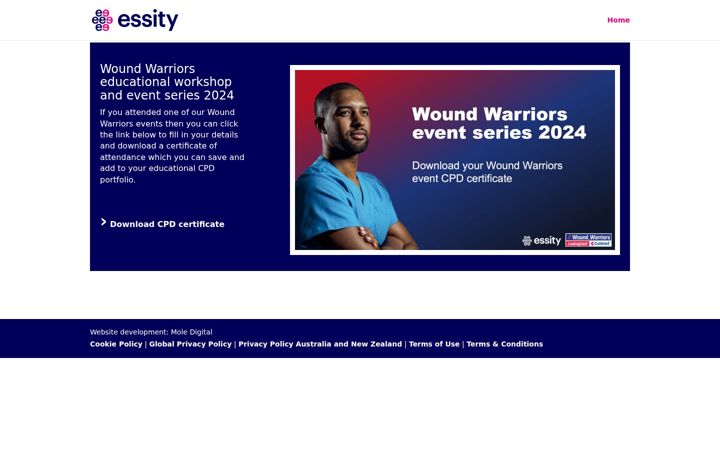 Screenshot of event-cpd.org