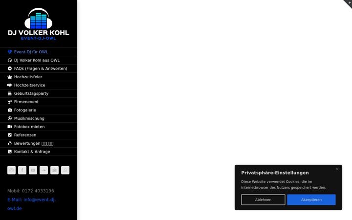Screenshot of event-dj-owl.de