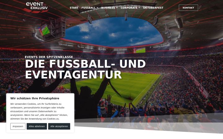 Screenshot of event-exklusiv.com