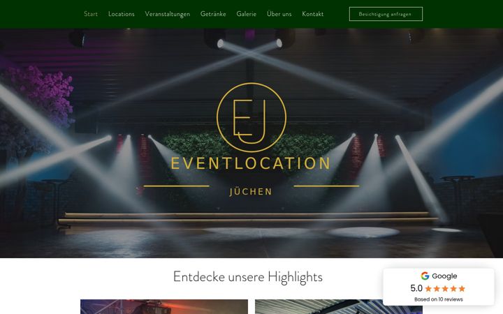 Screenshot of event-juechen.de