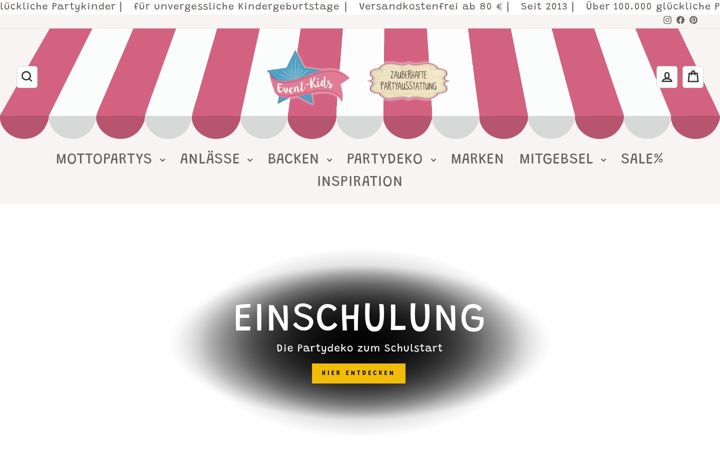 Screenshot of event-kids.de